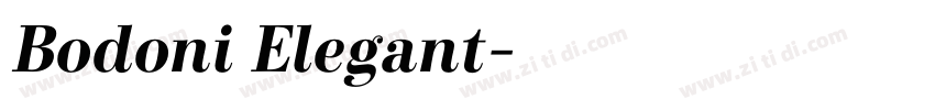 Bodoni Elegant字体转换
